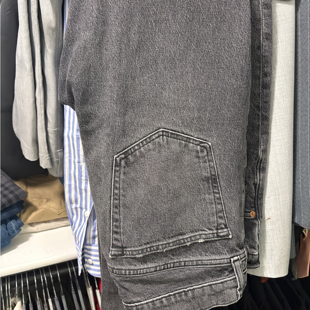 Abercrombie & Fitch Men's Charcoal Jeans